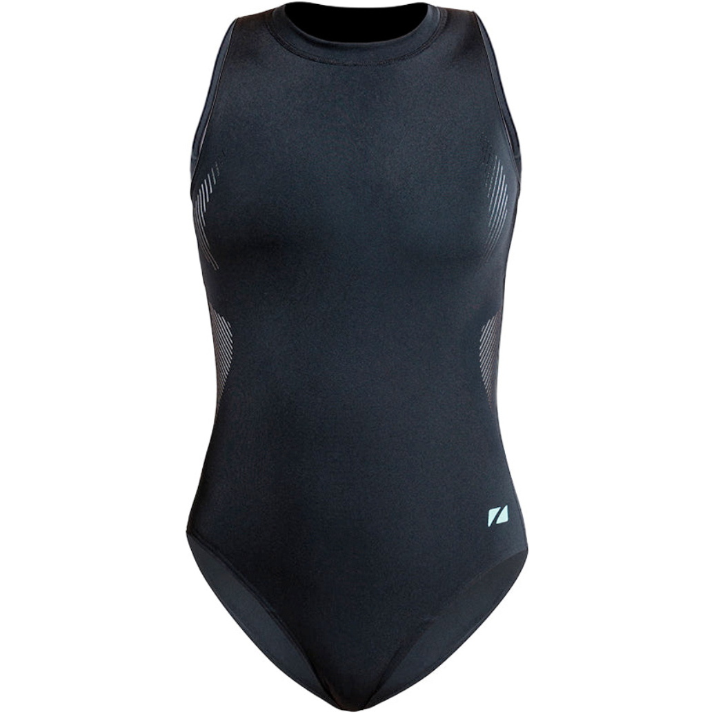 2026 ZONE3 Femmes Maillot De Bain Une Pièce à Col Haut SW26WH101 - Black